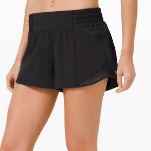 Lululemon Black Hotty Hot High-Rise Lined Short 2.5"